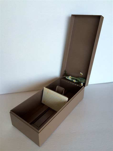 metal 3 x 5 index card box|metal 3x5 index card holder.